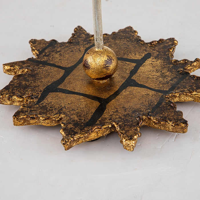 Lucas + McKearn - CS1060L - Candlestick Holder - Venetian - Gold Leaf