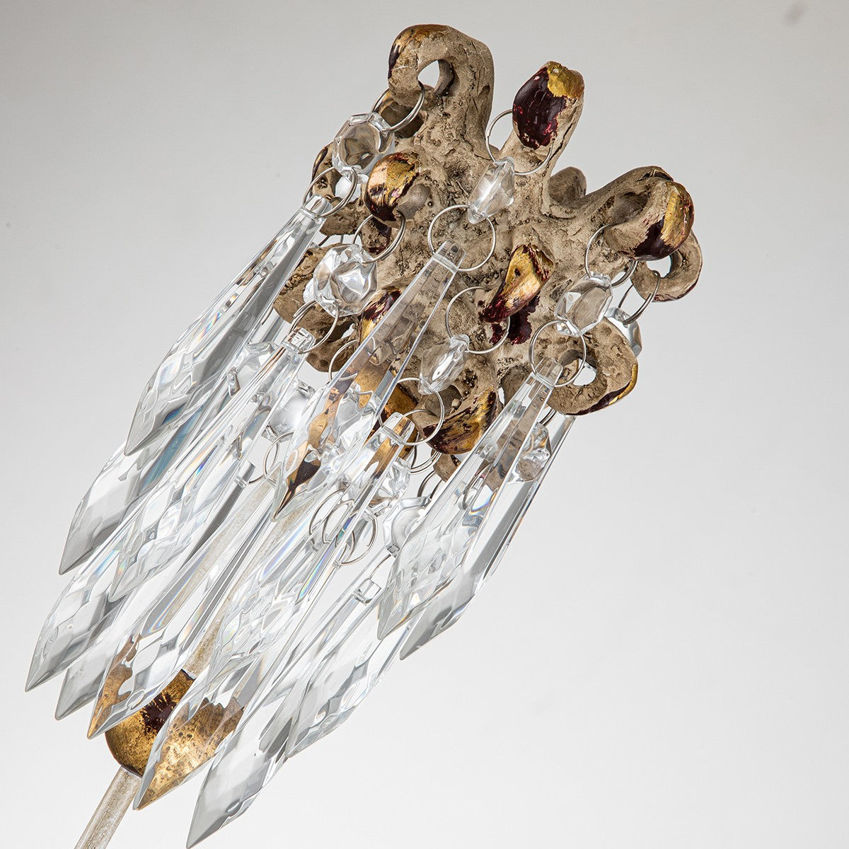Lucas + McKearn - CS1060L - Candlestick Holder - Venetian - Gold Leaf
