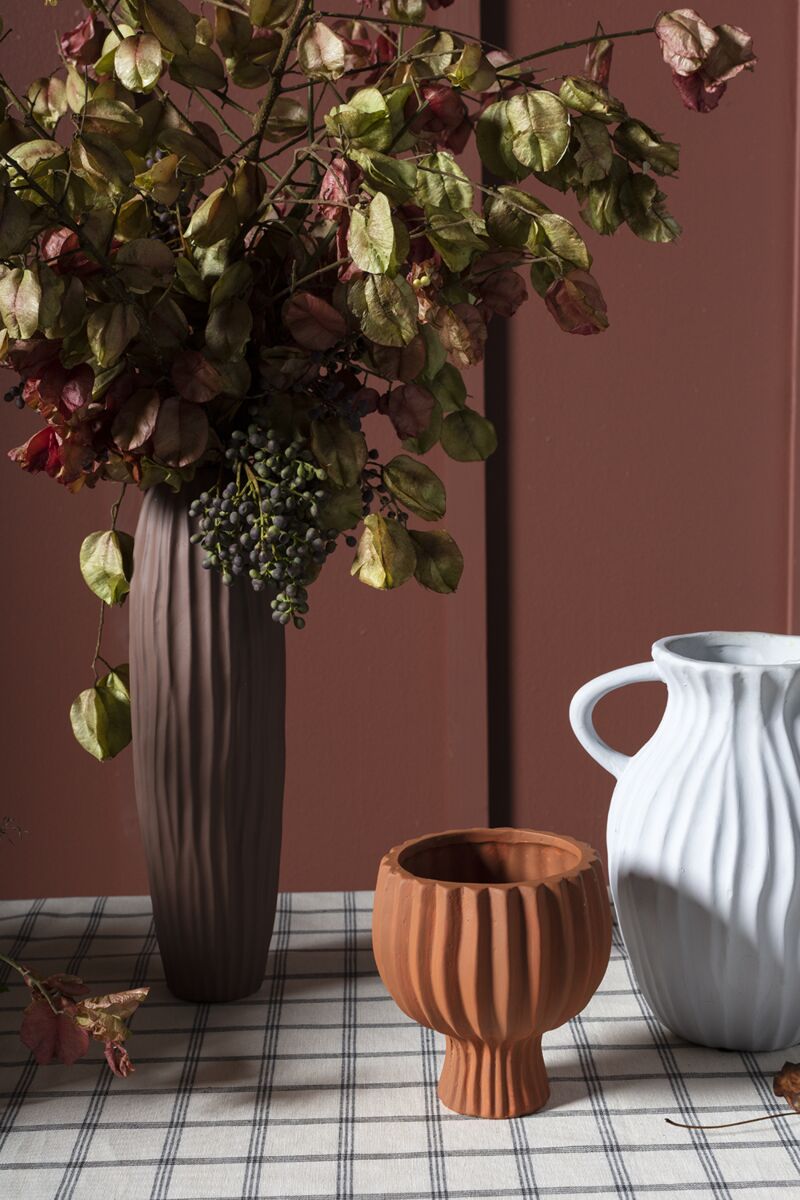 Design Shop Orange Thayer Collection Compote, 4.75" X 5.25", Set of 4.