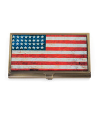 Design Shop American Flag Card Case