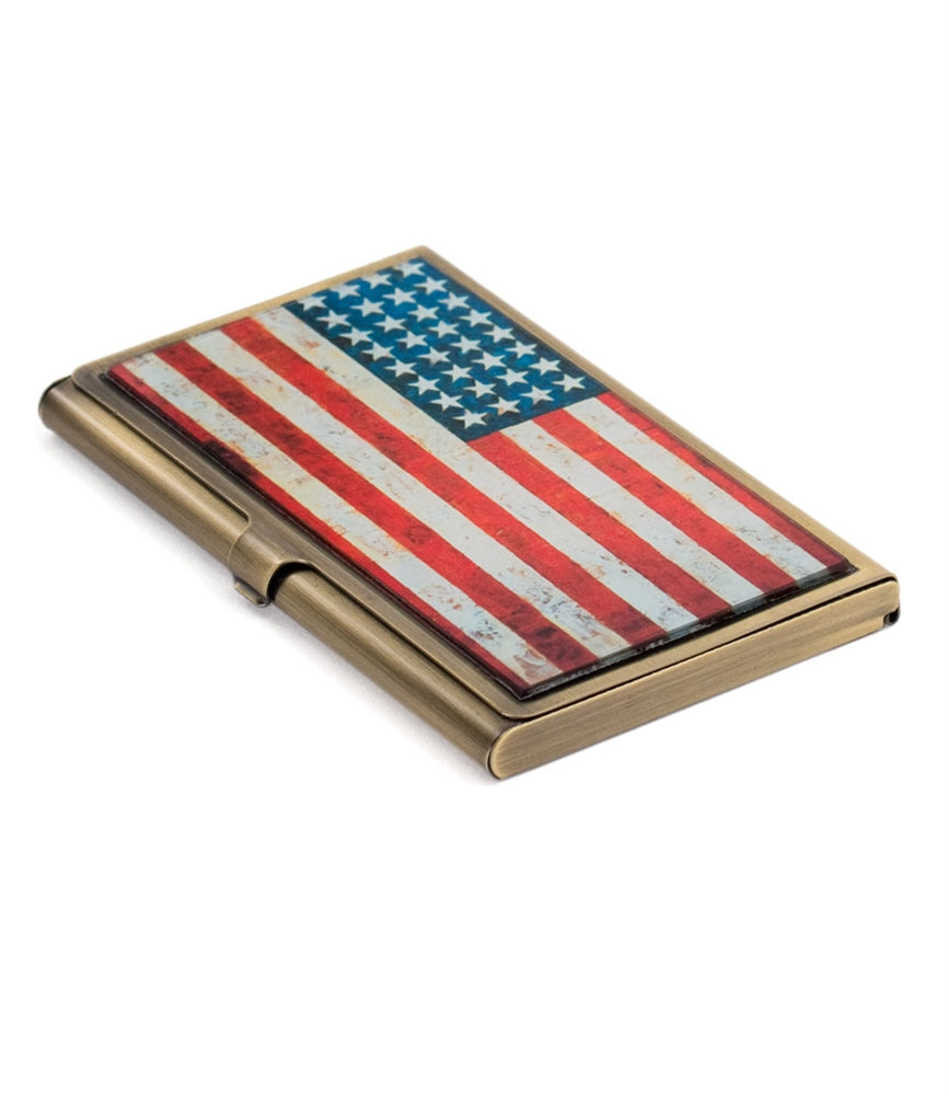 Design Shop American Flag Card Case