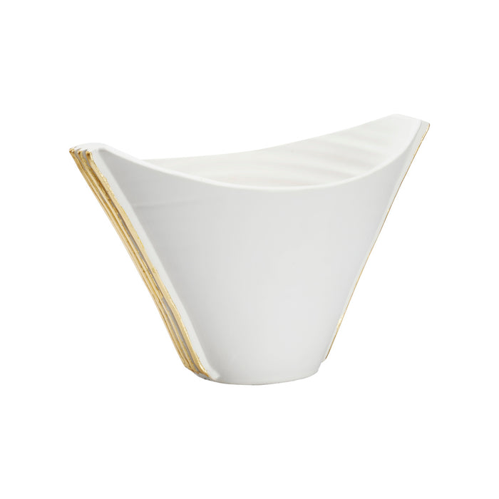 Wildwood Siracusa Vessel - Blanco/Oro - Lg