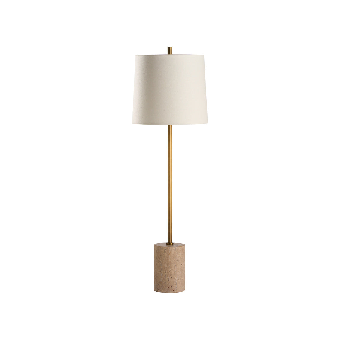Chelsea House Lambeth Table Lamp-Travertine
