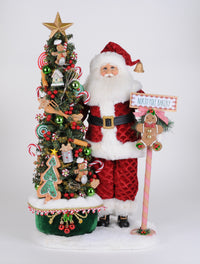 Karen Didion Lighted North Pole Bakery Santa