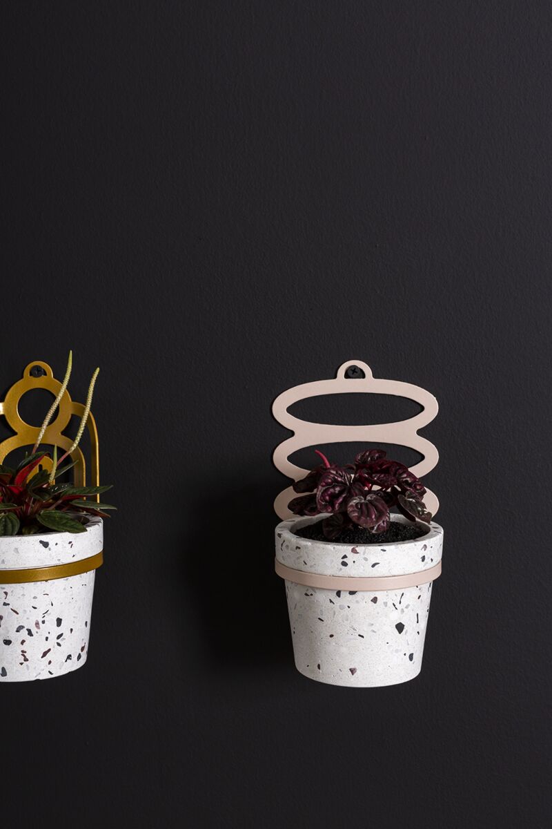 Design Shop Bronze Lazaro Hanging Pot, 4" X 3.5", Set of 2.