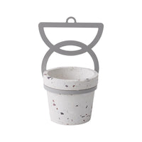 Design Shop Grey Lazaro Hanging Pot, 4" X 3.75", Set of 2.
