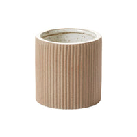 Design Shop Tan Morrigan Collection Pot, 4" X 4.25", Set of 2.