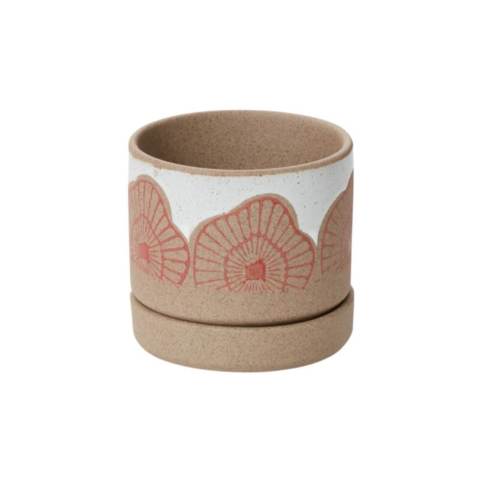 Design Shop White Protea Pot, 3.5" X 3.5", Set of 2.