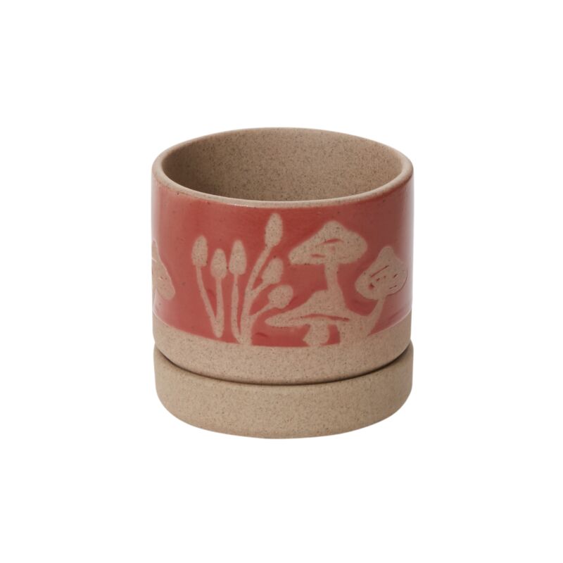 Design Shop Red Scavenger Pot, 3.5" X 3.5", Set of 2.