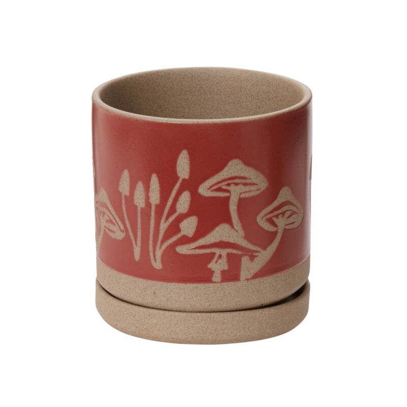 Design Shop Red Scavenger Pot, 5" X 5.5".