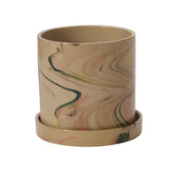 Design Shop Melage Pot with Saucer 7.5"x 7"
