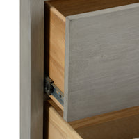 Chelsea House Moxy Bedside Table 2 Drawer - Gray