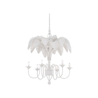 Chelsea House Fern Chandelier - White