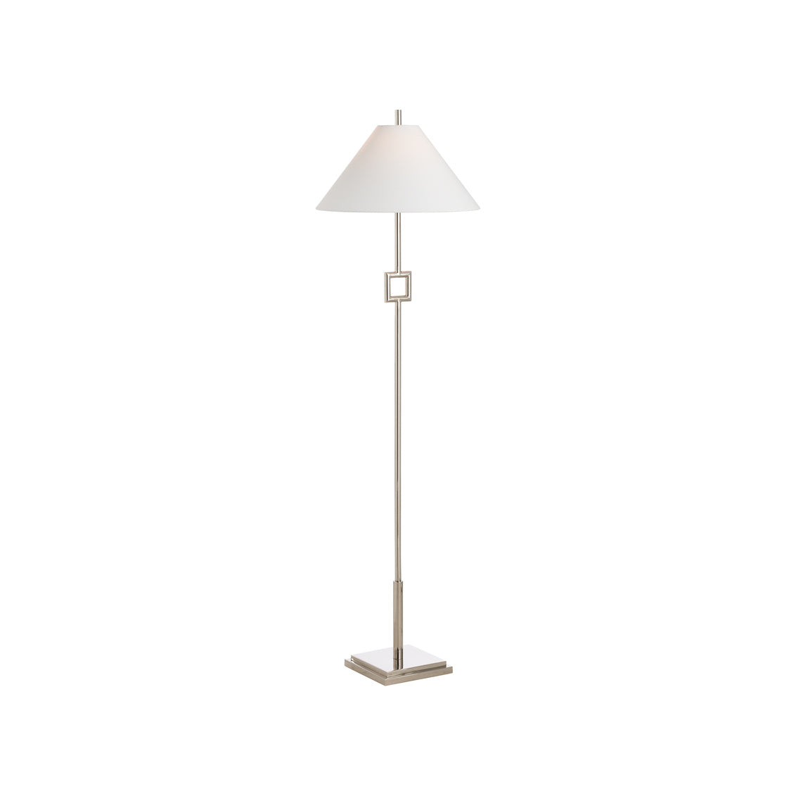 Chelsea House Overhill Floor Lamp - Polished Nickel