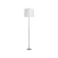 Chelsea House Underwood Floor Lamp - Polished Nickel