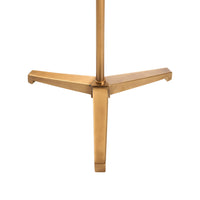 Chelsea House Blythwood Floor Lamp w/  Glass Table - Aged Brass