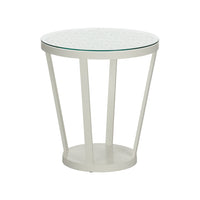 Chelsea House Flower of Life Side Table - White