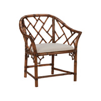 Chelsea House Chippendale Bamboo Arm Chair - Brown