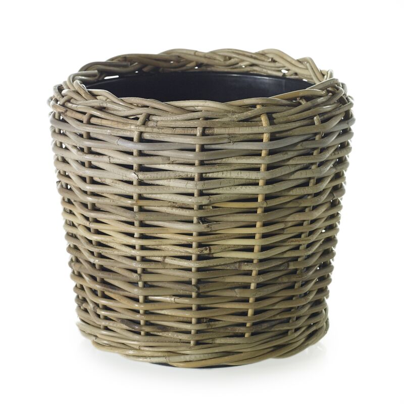 Design Shop Natural Rattan Basket, 13.25" X 11.75".
