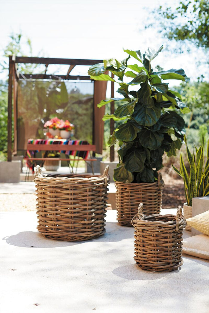 Design Shop Natural Cabana Collection Basket, 27" X 25.5".