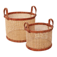 Design Shop Brown Maple Basket - Set of 2, 13.75" X 11".