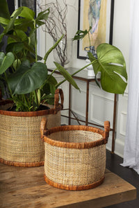 Design Shop Brown Maple Basket - Set of 2, 13.75" X 11".