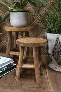 Design Shop Natural Cobble Stand, 6.75" X 8.5".