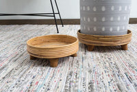 Design Shop Natural Rica Plant Stand, 11.75" X 4.25".