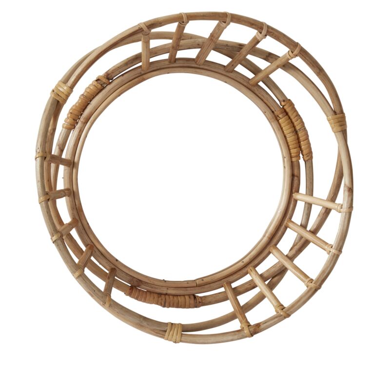 Design Shop Natural Oviedo Mirror, 16" X 17.25".