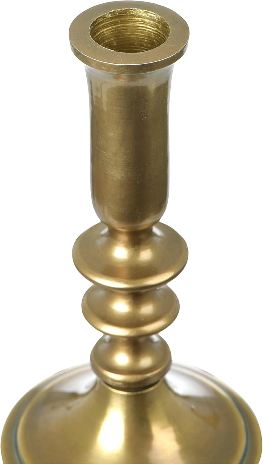 Design Shop Decorative Metal Taper Holders, Gold, Set of 2