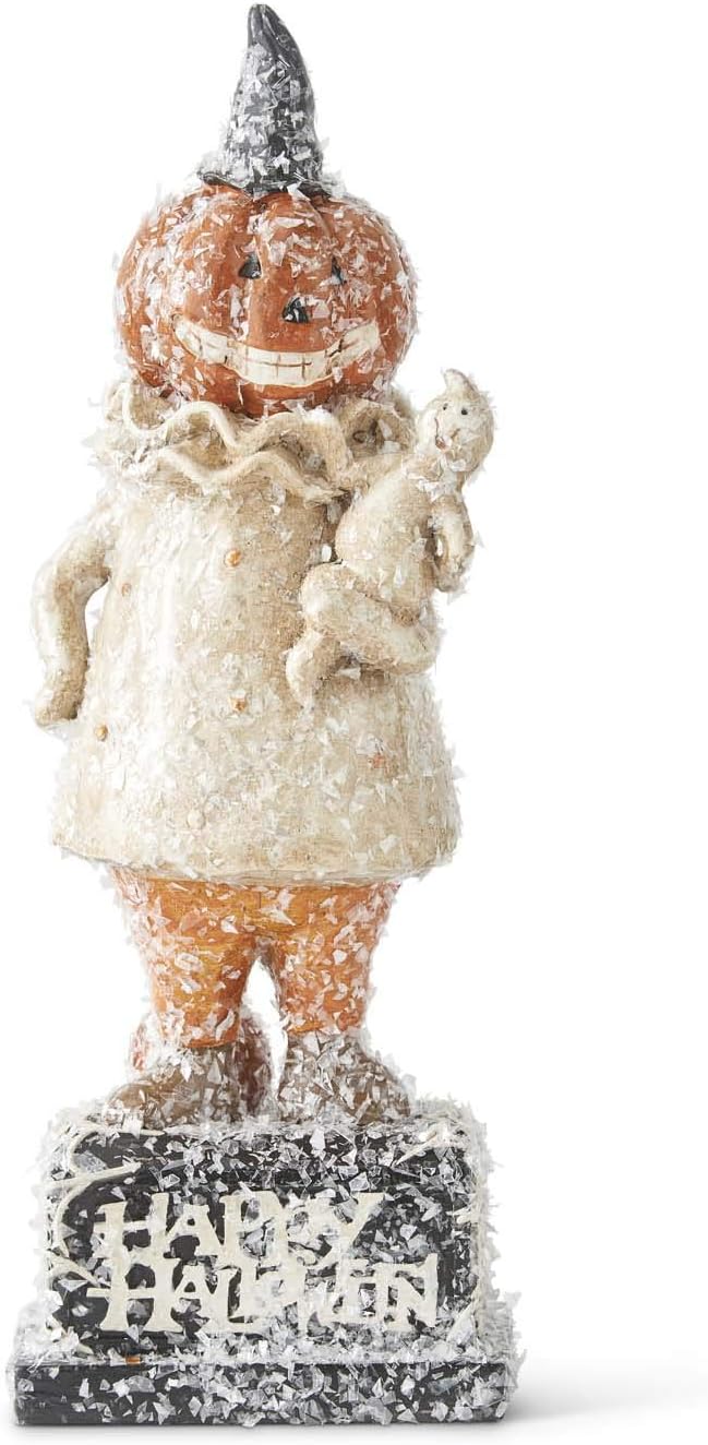 Design Shop Assorted 11.25 Inch Glittered Figures on Happy Halloween, Set of 2