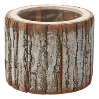 Design Shop Natural Pinefrost Pot, 9.75" X 8".