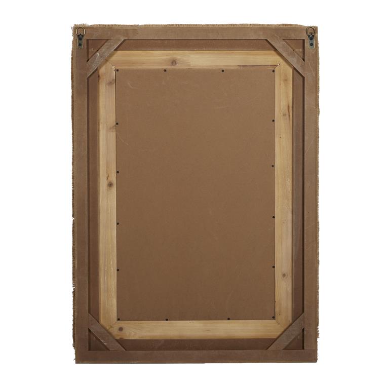 Design Shop  Brown Wood Wall Mirror