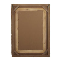 Design Shop  Brown Wood Wall Mirror
