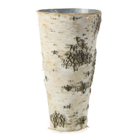 Design Shop Natural Birch Collection with Zinc Vase, 4.75" X 9".