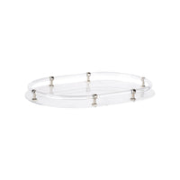 Chelsea House Acrylic Oval Tray - Nickel
