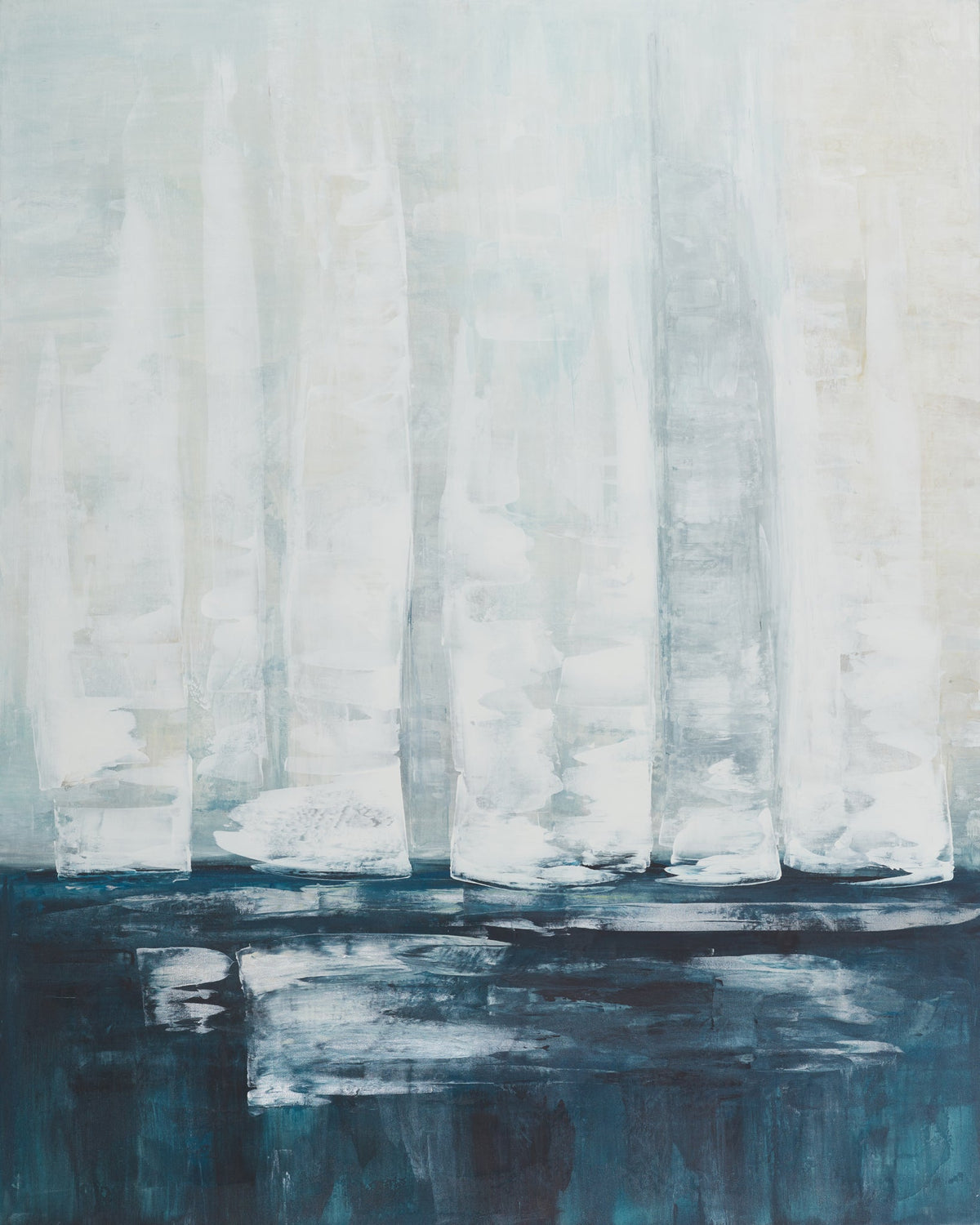 Deep Horizon Framed Canvas Art