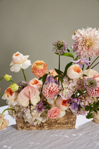 Design Shop Natural Birch Collection with Zinc Planter, 12" X 4".