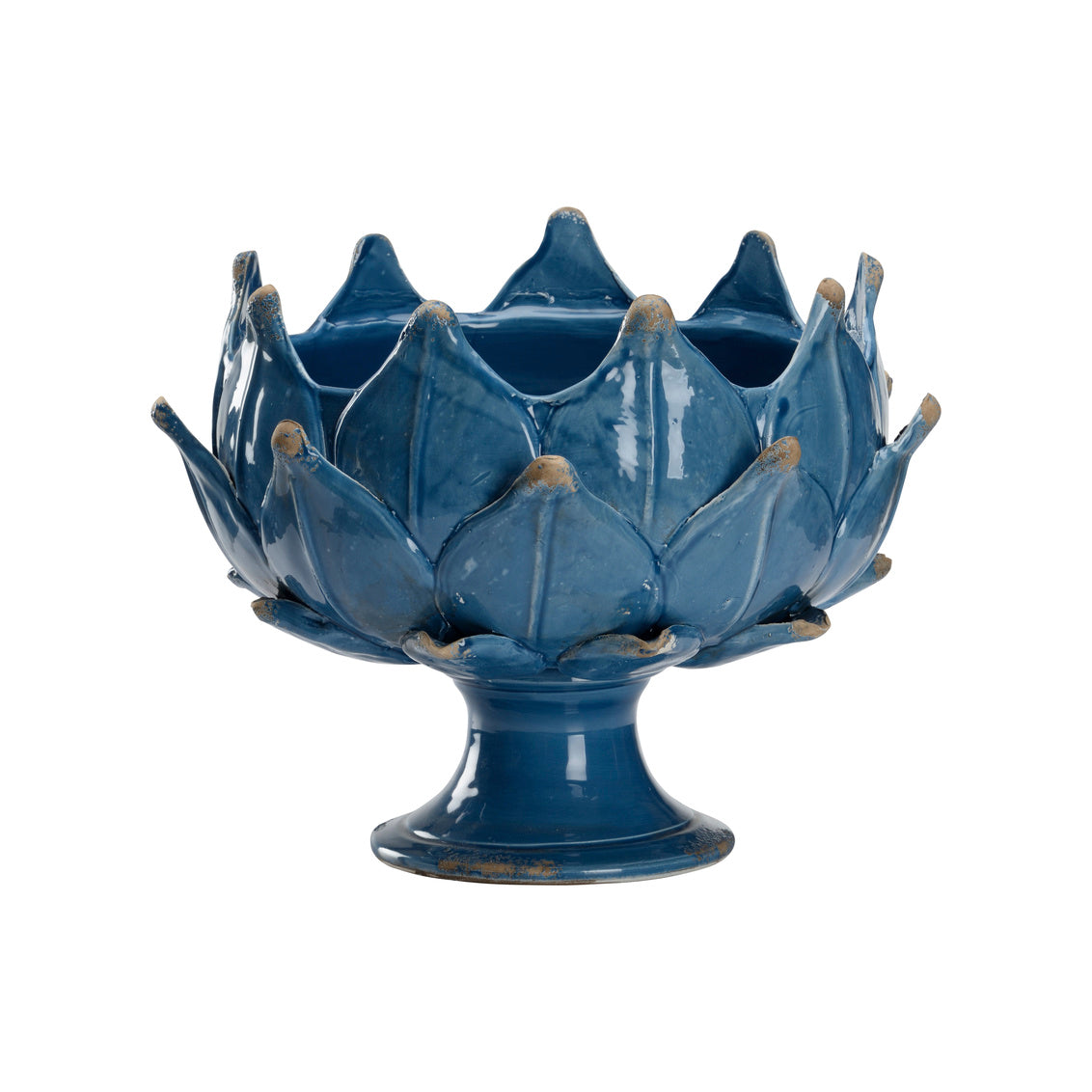 Chelsea House Leaf Vase - Blue