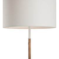 Chelsea House Amelia Rattan Floor Lamp - Matte White