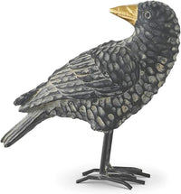 Design Shop Assorted Black Resin Crows with Gold Beak and Metal Feet (4 Styles)
