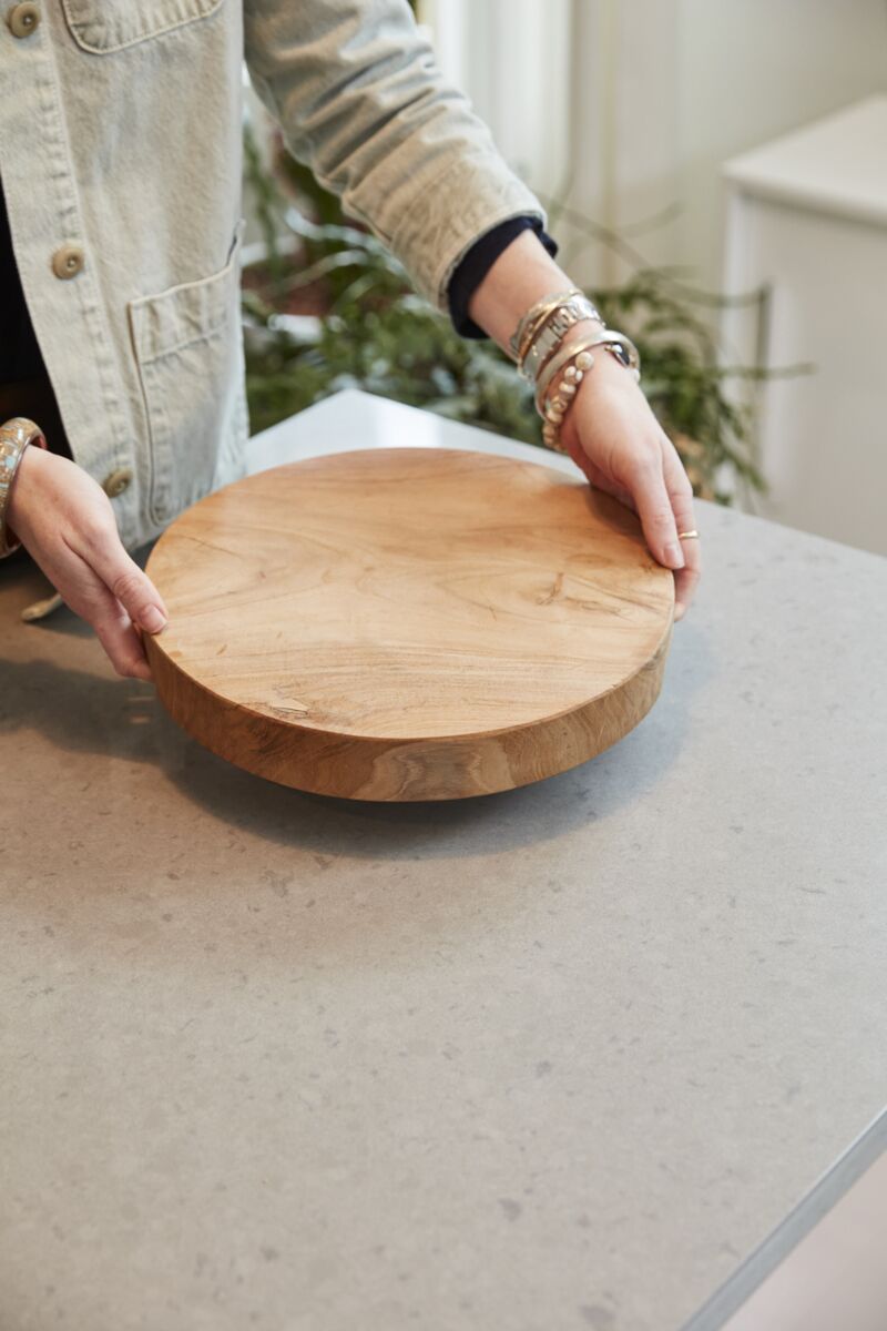 Design Shop Natural Anza Platter, 11.25" X 1.25".