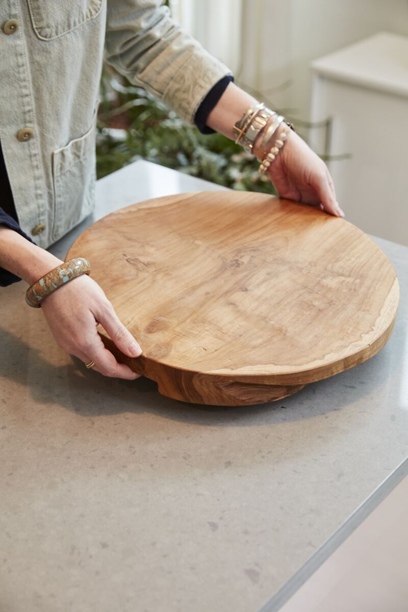 Design Shop Natural Anza Platter, 15.5" X 1.25".