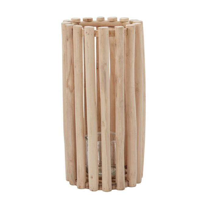 Design Shop Natural Selva Lantern, 9.5" X 19.5".