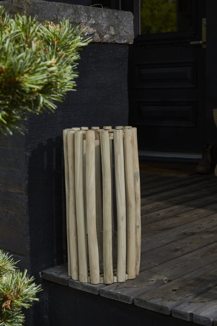 Design Shop Natural Selva Lantern, 9.5" X 19.5".