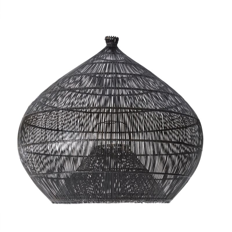 Design Shop Black Zafiro Light Shade, 21" X 20".
