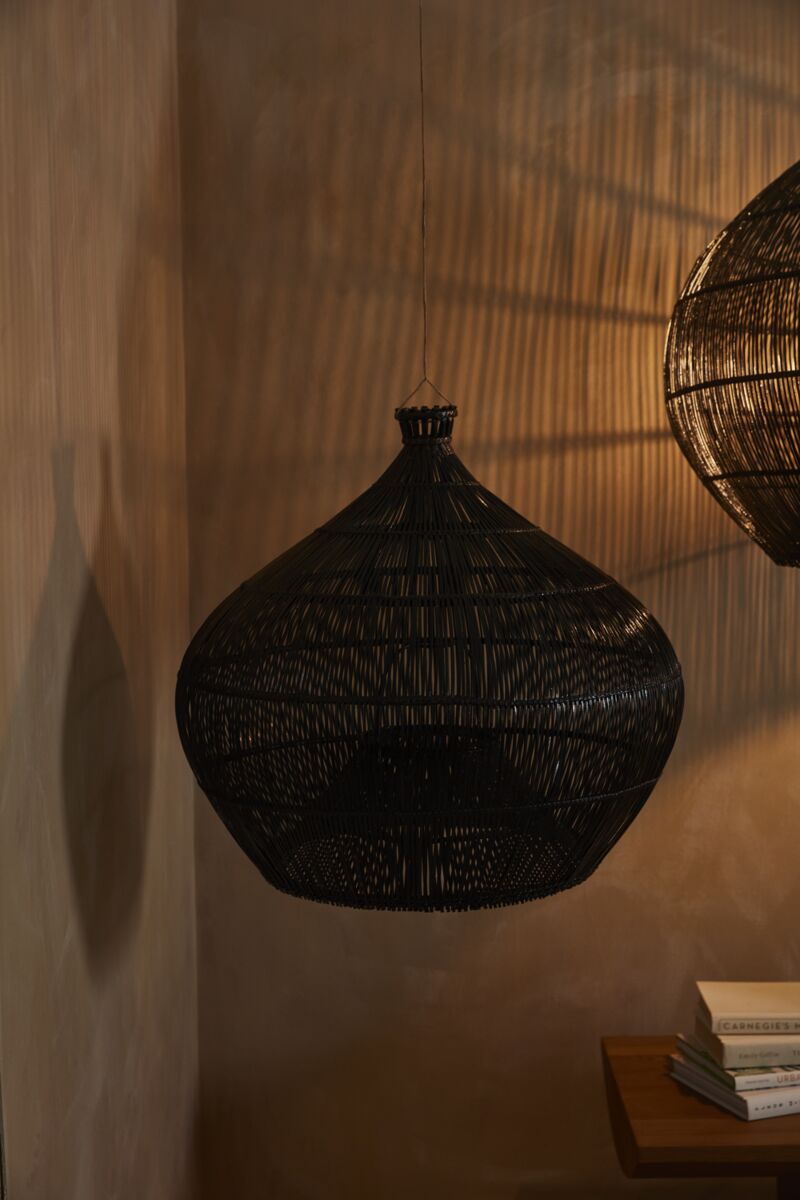 Design Shop Black Zafiro Light Shade, 21" X 20".