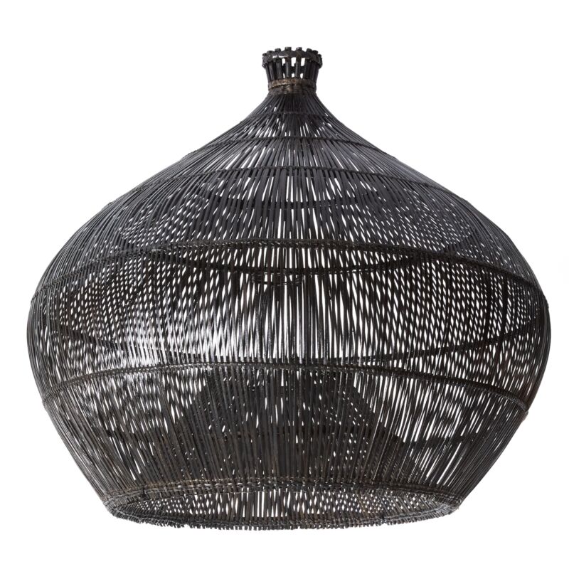 Design Shop Black Zafiro Light Shade, 31" X 30".