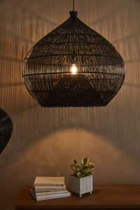 Design Shop Black Zafiro Light Shade, 31" X 30".