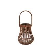 Design Shop Brown Tavira Lantern, 12.25" X 14.5".